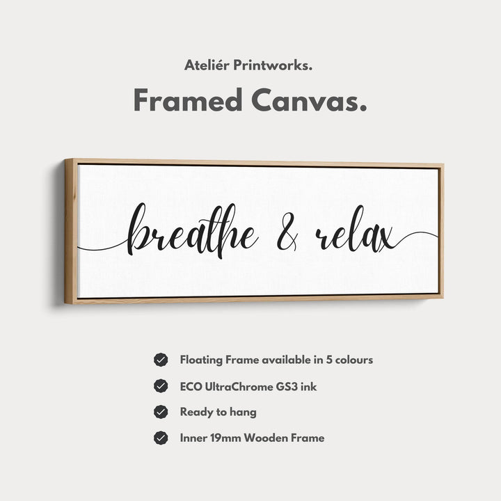 Horizontal Wide Narrow Above Bed Wall Decor Typography - Atelier Printworks