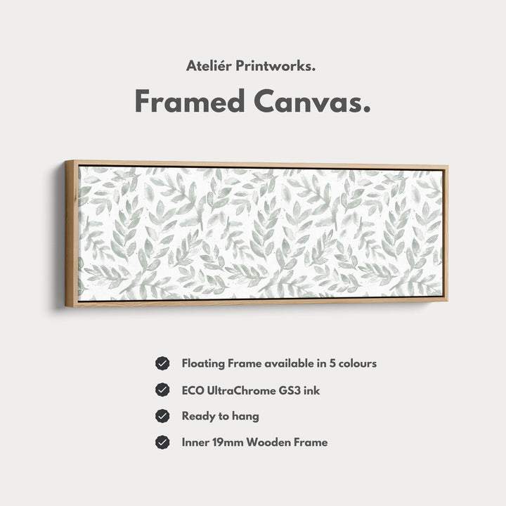 Sage Green Botanical Narrow Long Wall Decor - Atelier Printworks