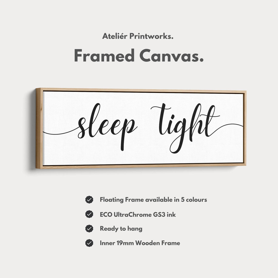 Above Bed Wall Art Long Panoramic 'Sleep Tight' - Atelier Printworks