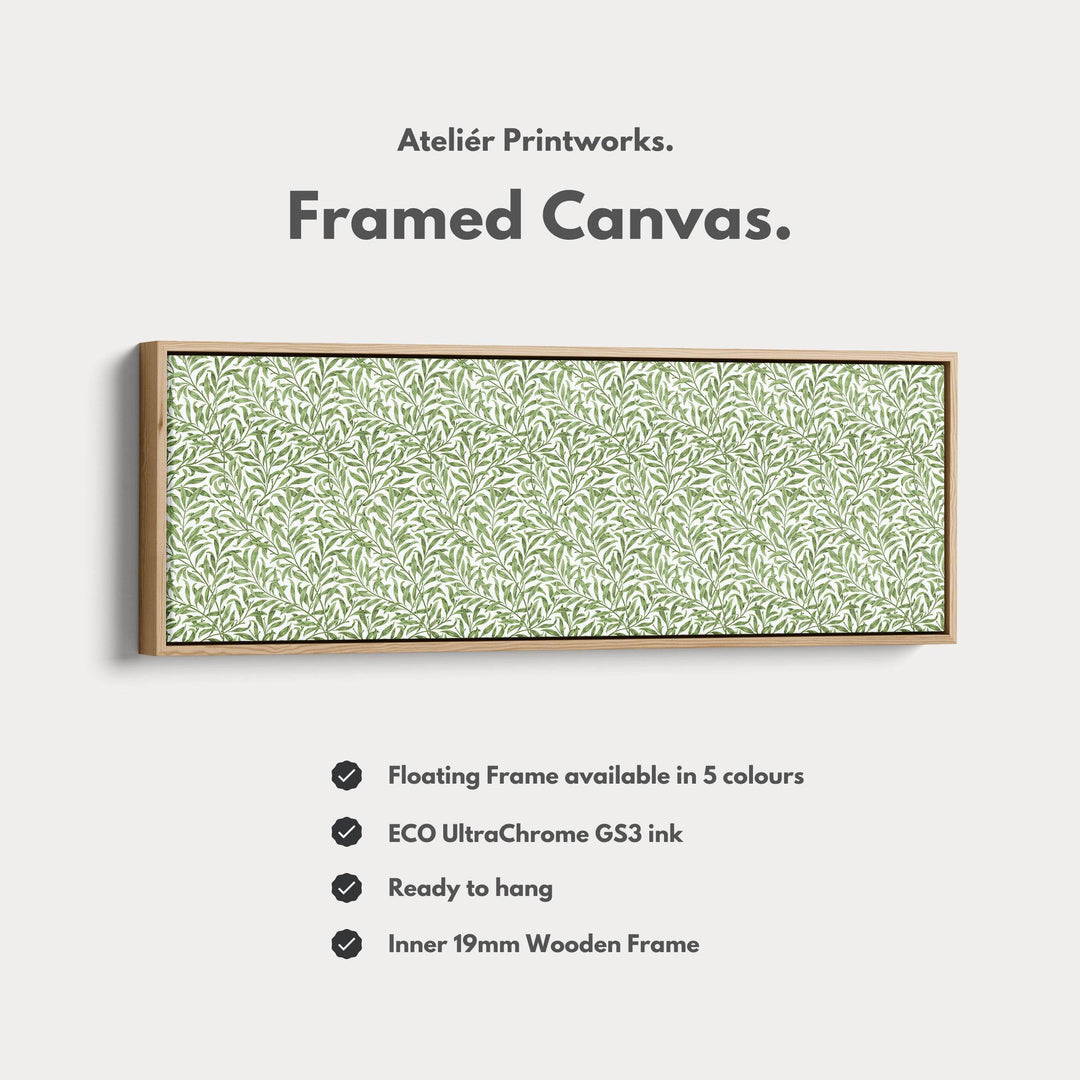 Botanical William Morris Willow Bough Narrow Long Wall Decor - Atelier Printworks