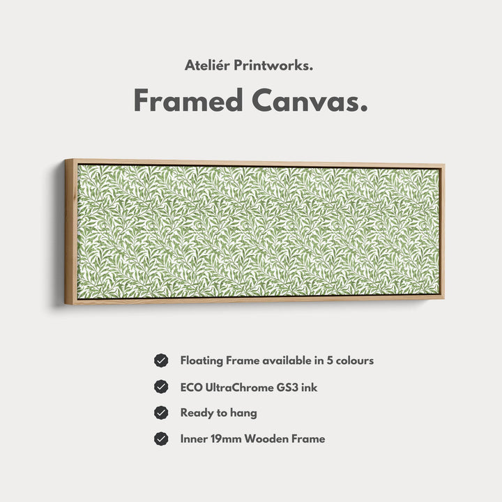 Botanical William Morris Willow Bough Narrow Long Wall Decor - Atelier Printworks