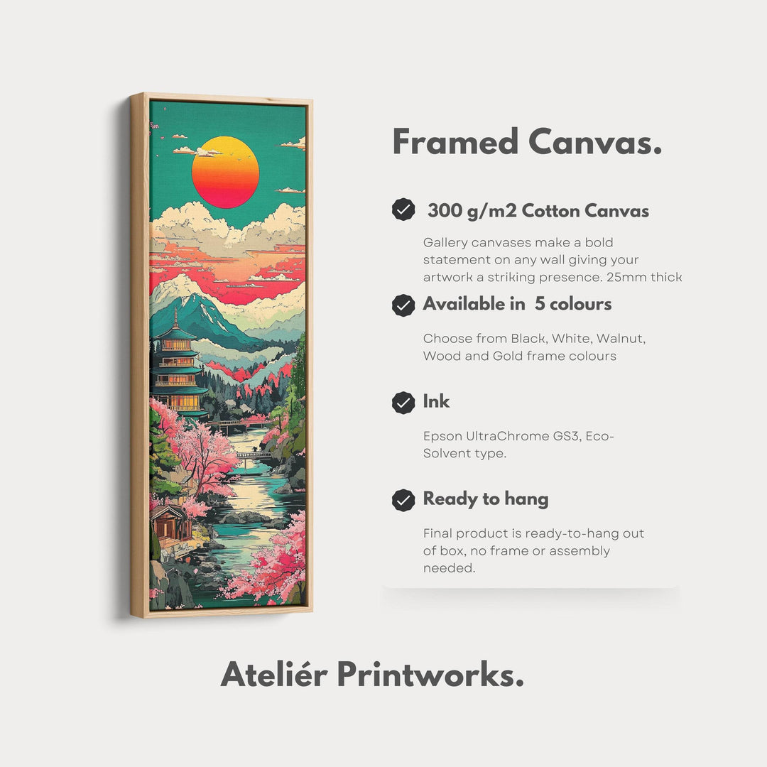 Japanese Landscape Vertical Wall Art - Atelier Printworks