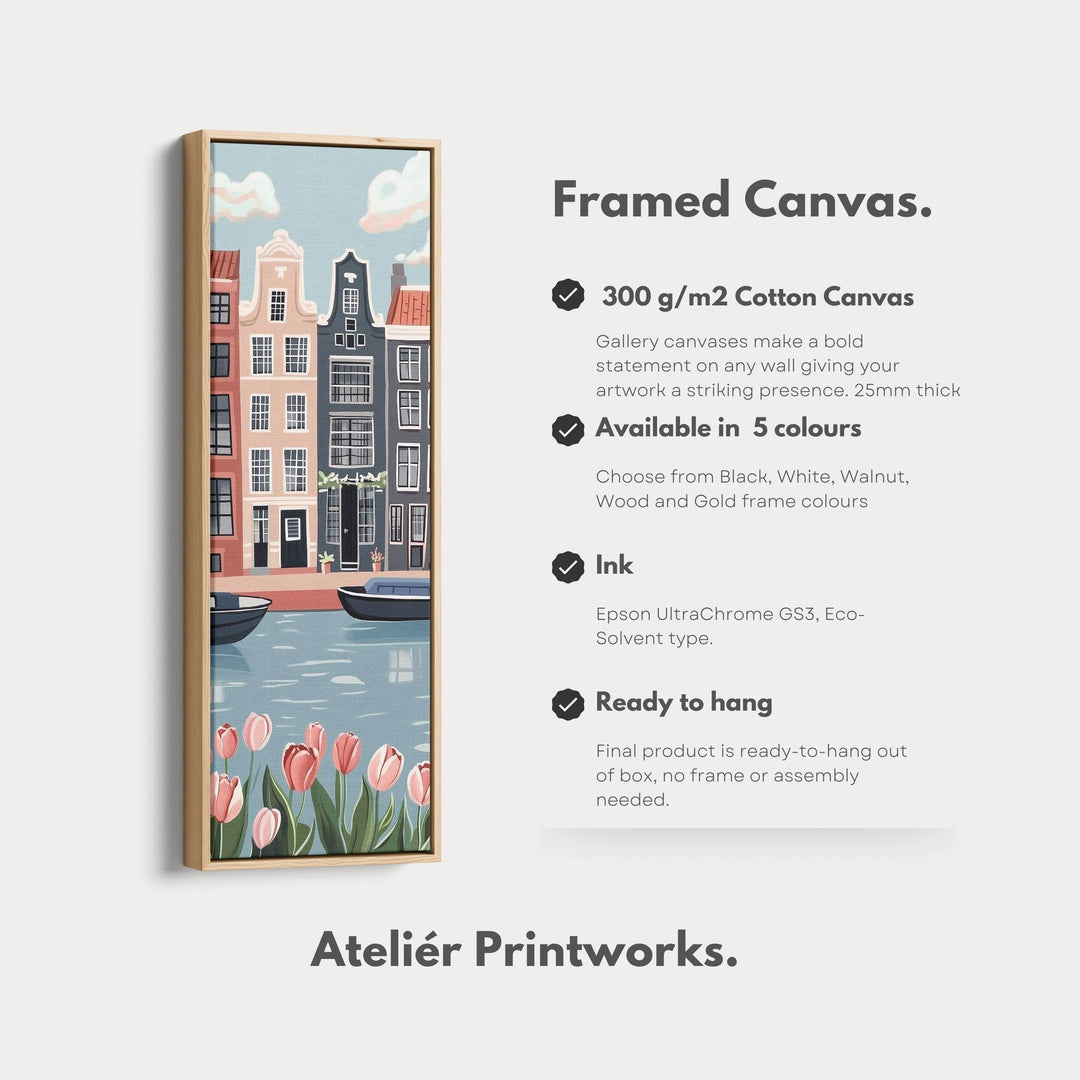 Amsterdam Vertical Bedroom Wall Art - Atelier Printworks