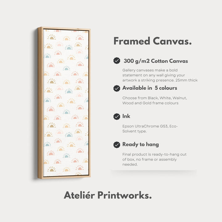 Vertical Kids Room Wall Decor Sun Doodle - Atelier Printworks