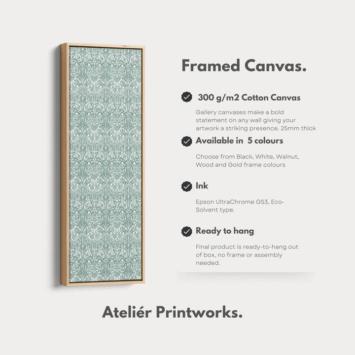 Vertical Long Narrow Wall Art William Morris Bluebell - Atelier Printworks