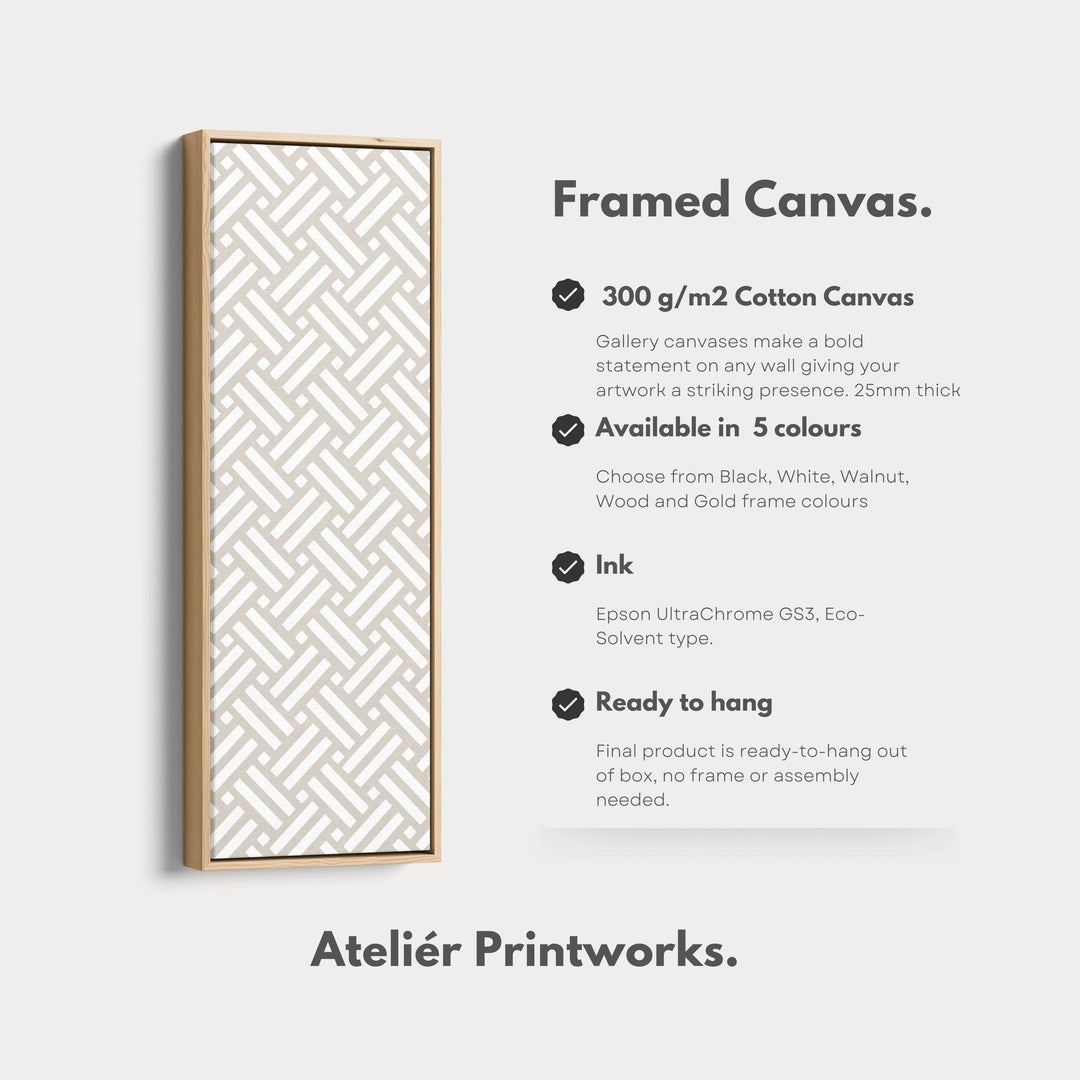 Vertical Tall Narrow Wall Art Modern Abstract - Atelier Printworks