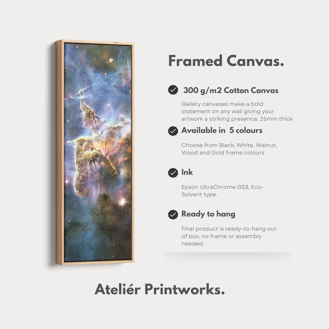 Vertical Wall Decor Hubble Nebula NASA Photograph - Atelier Printworks