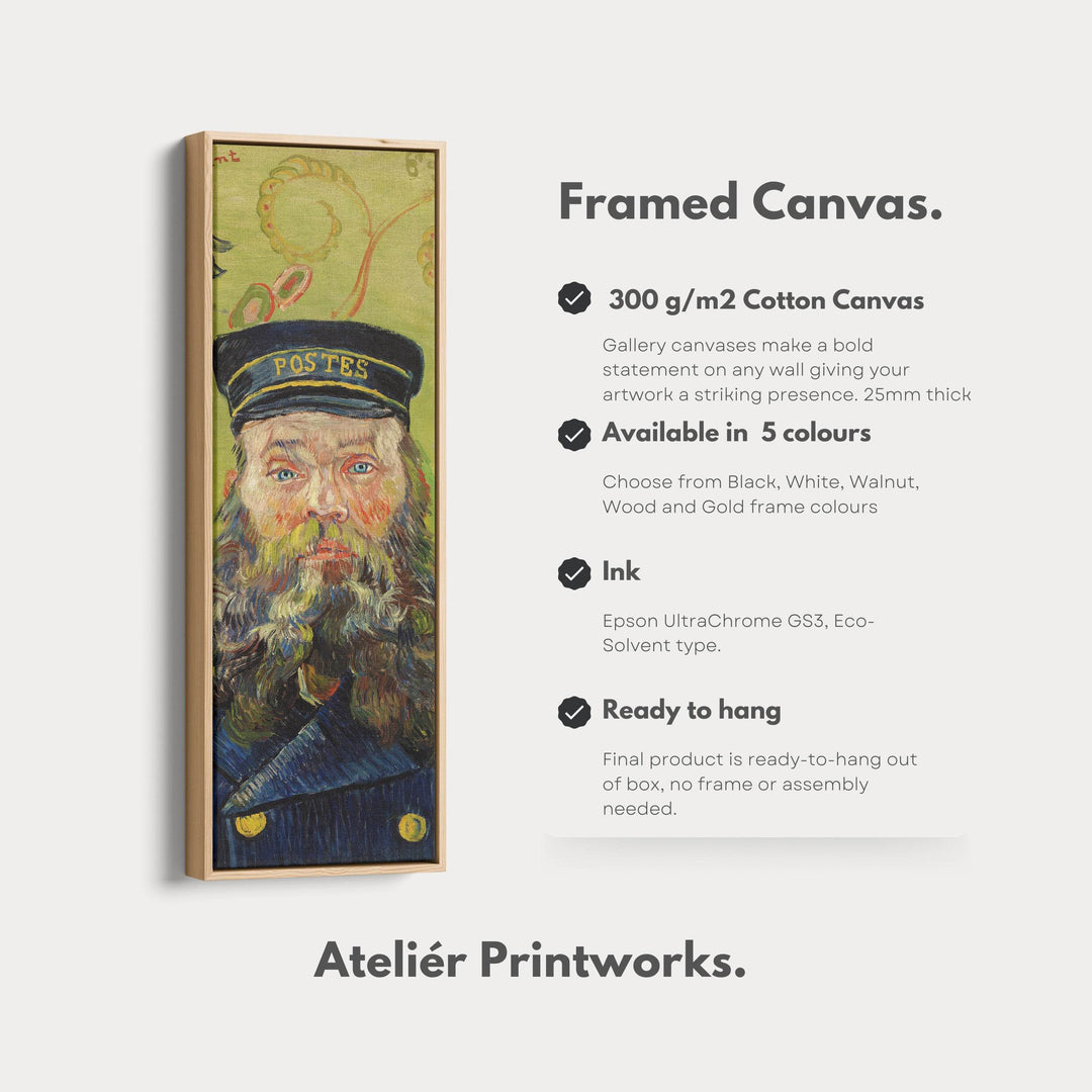 Van Gogh The Postman Narrow Vertical Wall Art - Atelier Printworks