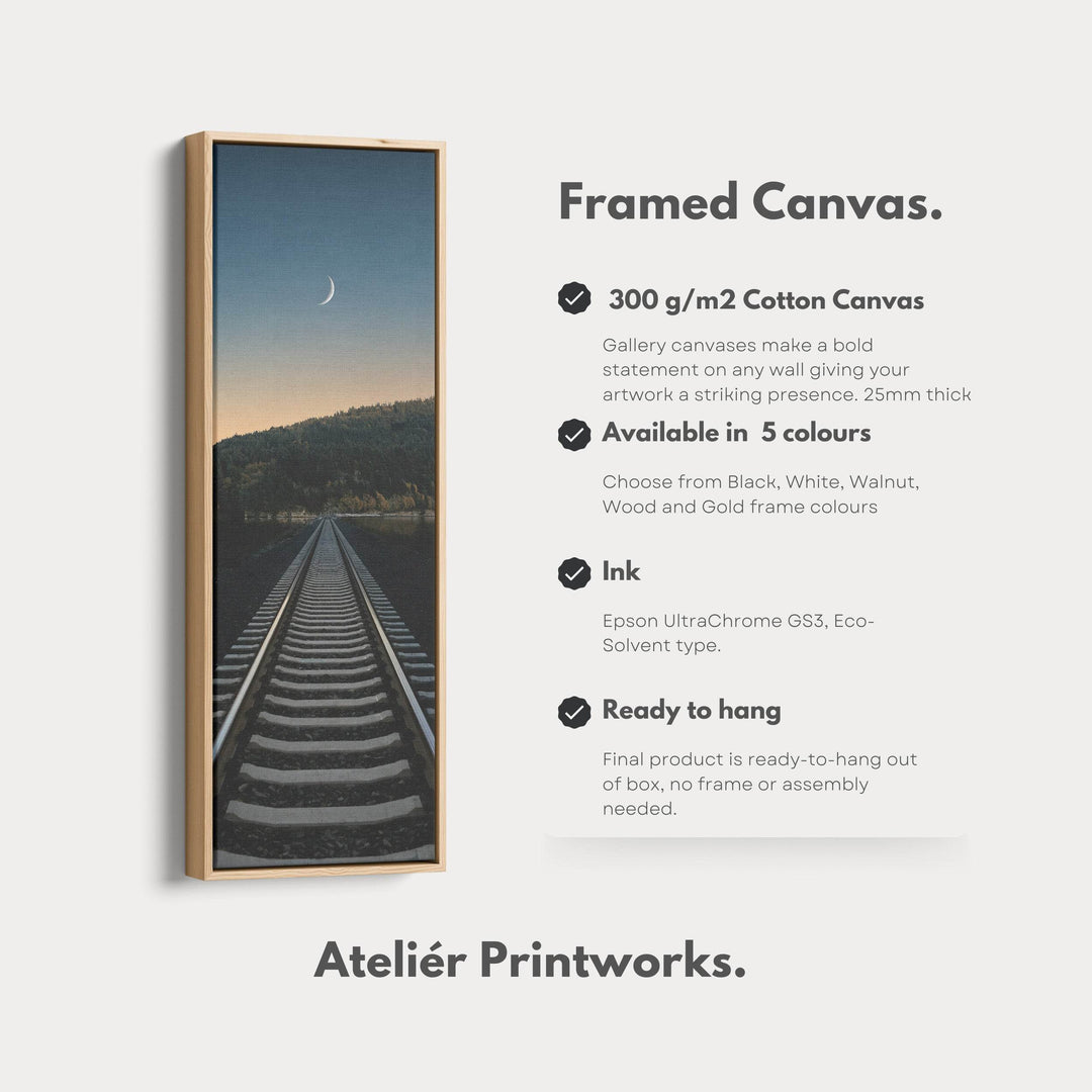 Railway Narrow Vertical Wall Art - Atelier Printworks