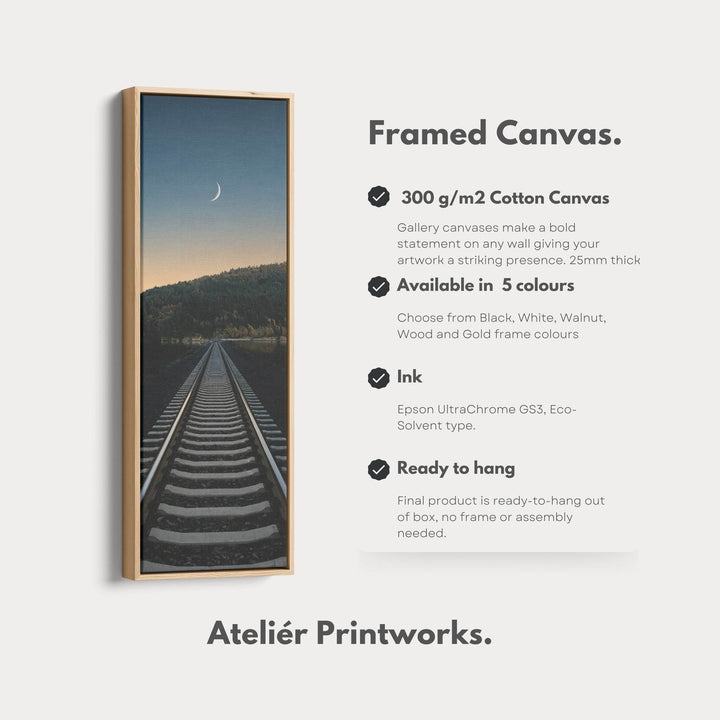 Railway Narrow Vertical Wall Art - Atelier Printworks