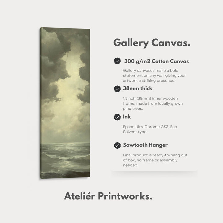 Vintage Sea Painting - Vertical Wall Art - Atelier Printworks