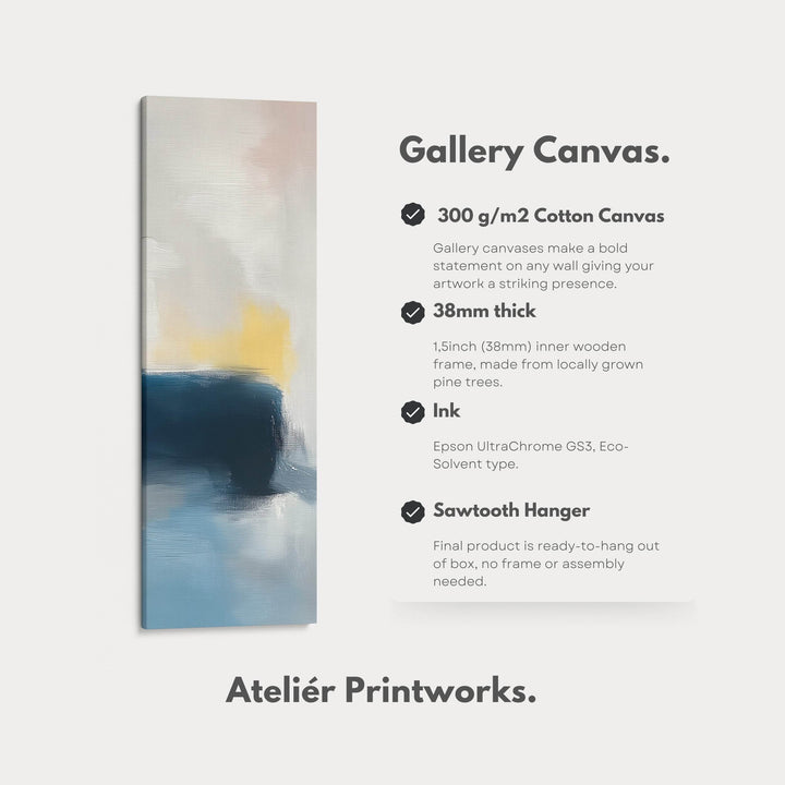 Tall Narrow Vertical Pastel Abstract Wall Art - Atelier Printworks