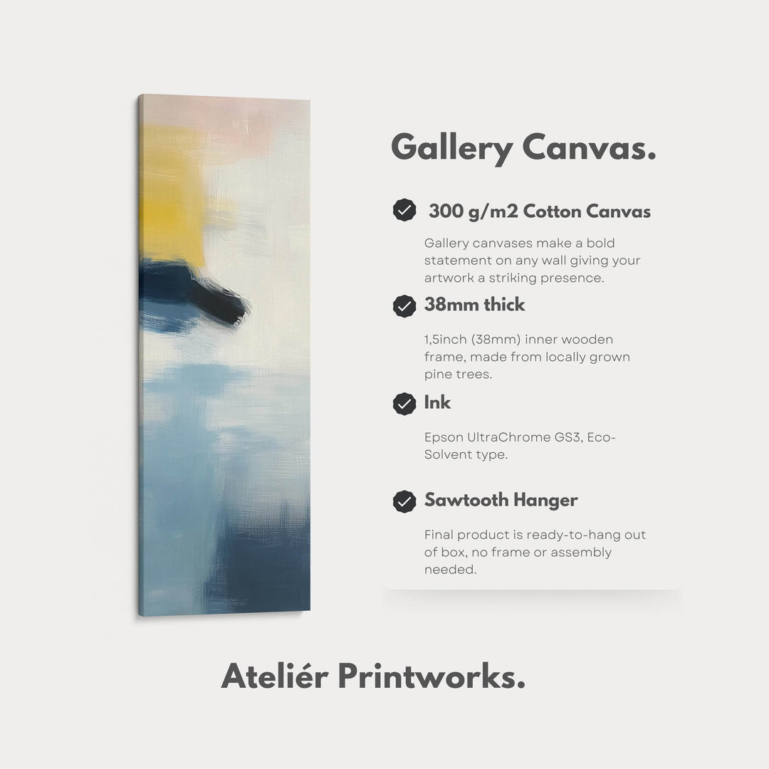 Tall Skinny Vertical Pastel Abstract Wall Art - Atelier Printworks