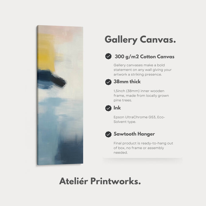 Tall Skinny Vertical Pastel Abstract Wall Art - Atelier Printworks