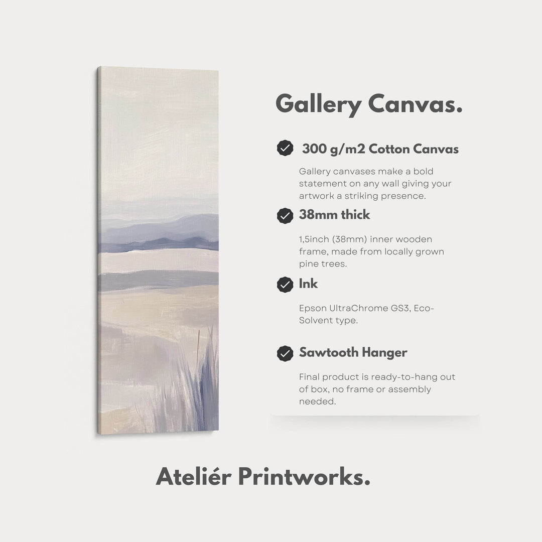 Long Tall Vertical Wall Art - Abstract Landscape Canvas - Atelier Printworks