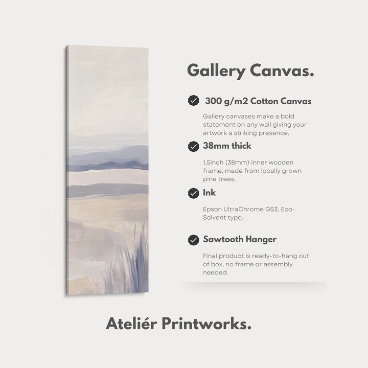 Long Tall Vertical Wall Art - Abstract Landscape Canvas - Atelier Printworks