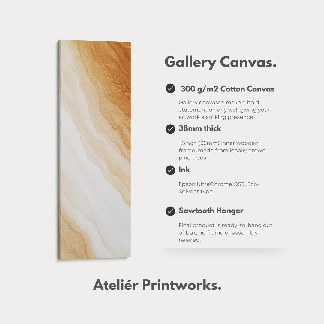 Minimalist Large Painting Vertical Long Wall Art Large Canvas Decor - Atelier Printworks