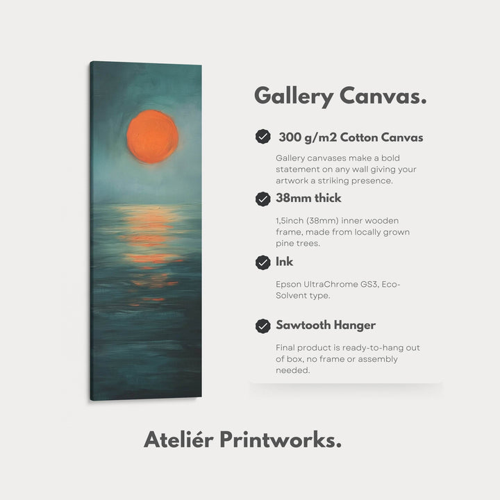 Minimalist Sunset Large Framed Wall Pictures For Living Room - Atelier Printworks
