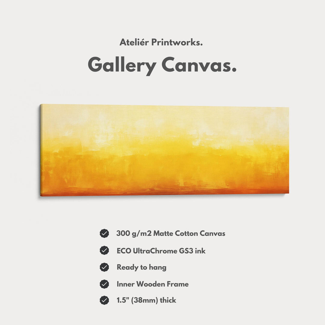 Abstract Yellow Large Framed Wall Pictures For Living Room - Atelier Printworks