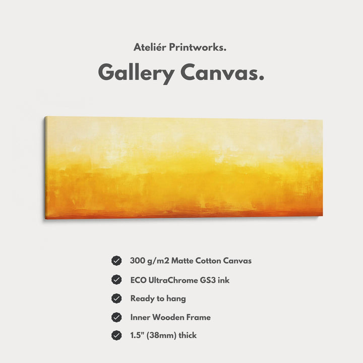 Abstract Yellow Large Framed Wall Pictures For Living Room - Atelier Printworks