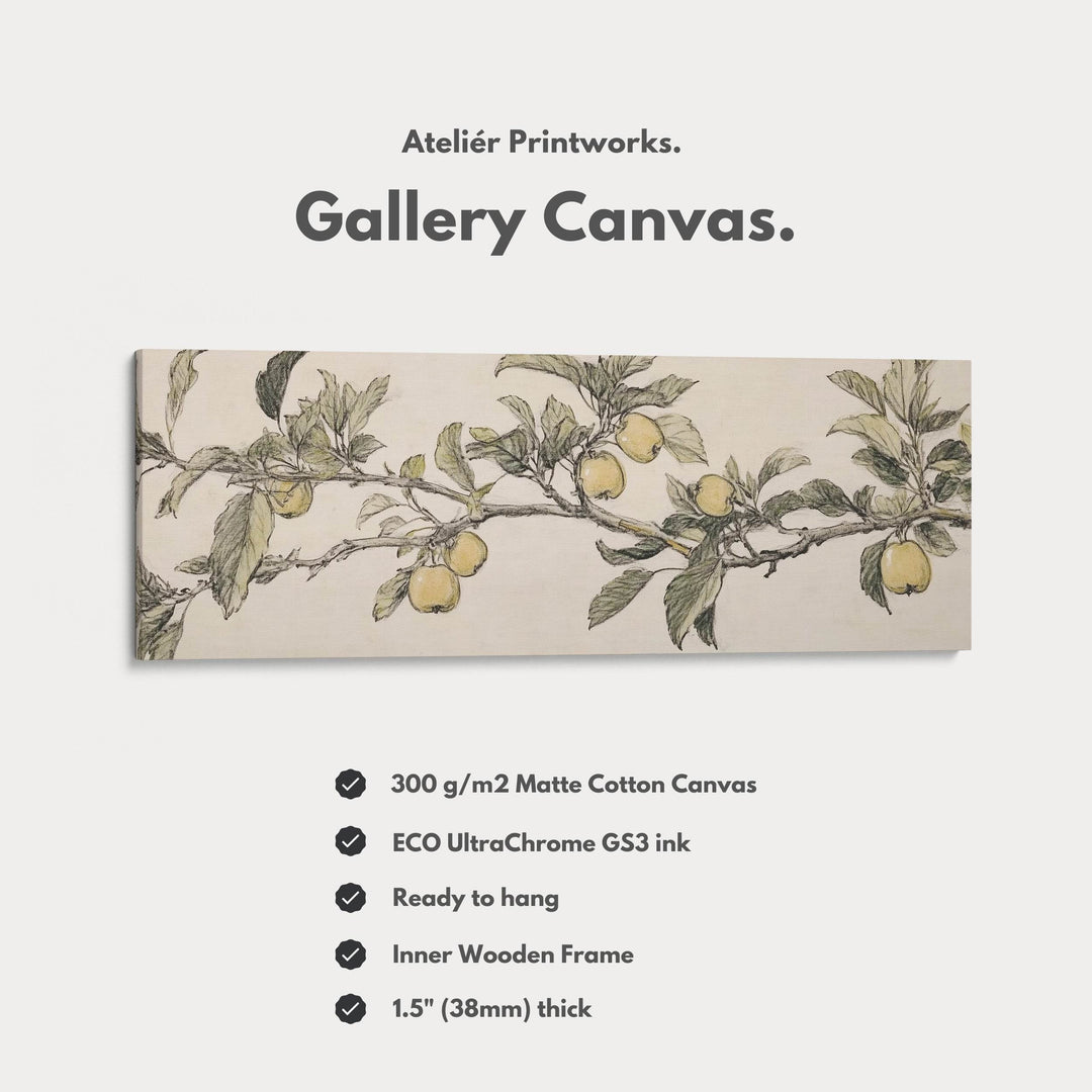 Apple Tree Above Bed Decor Framed Canvas Wall Decor - Atelier Printworks