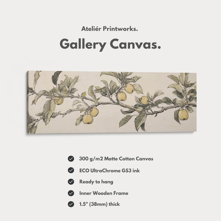 Apple Tree Above Bed Decor Framed Canvas Wall Decor - Atelier Printworks
