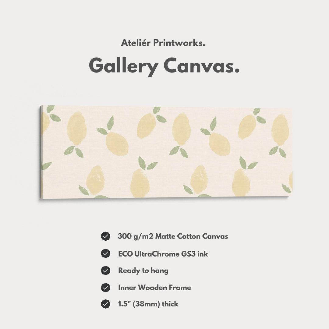 Narrow Long Kitchen Wall Art Lemons - Atelier Printworks