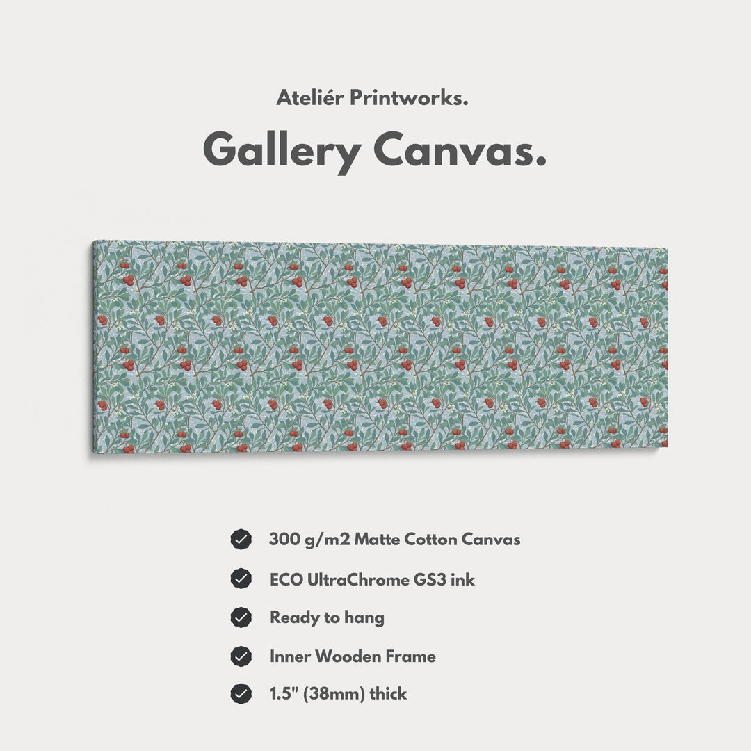 Panoramic Wall Art William Morris Arbutus Botanical - Atelier Printworks