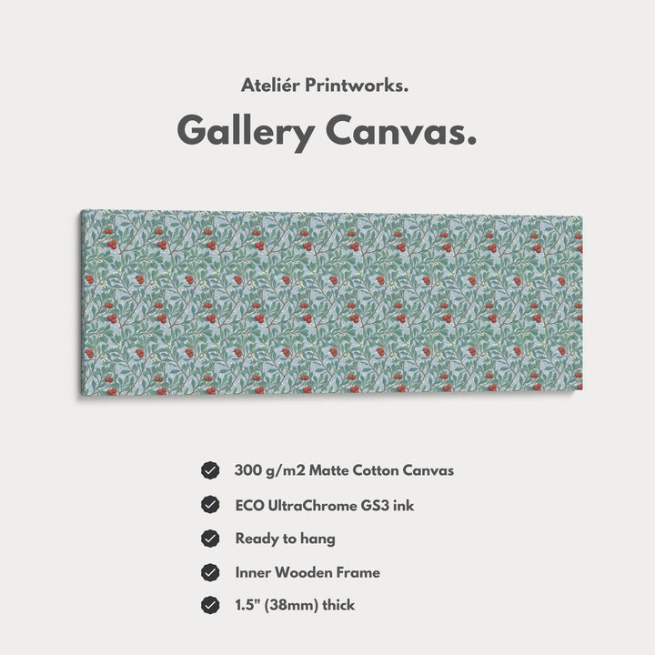 Panoramic Wall Art William Morris Arbutus Botanical - Atelier Printworks