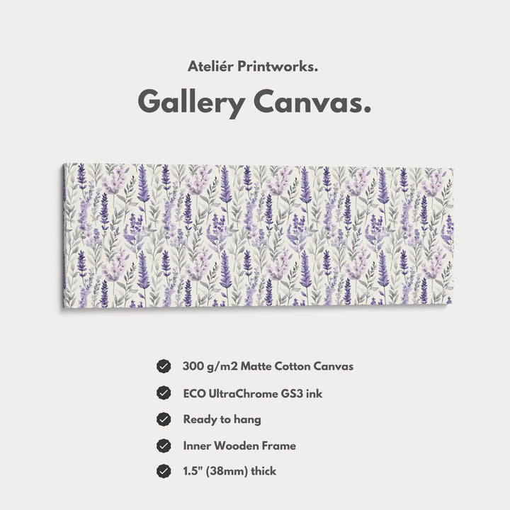 Panoramic Long Narrow Wall Art Lavender - Atelier Printworks
