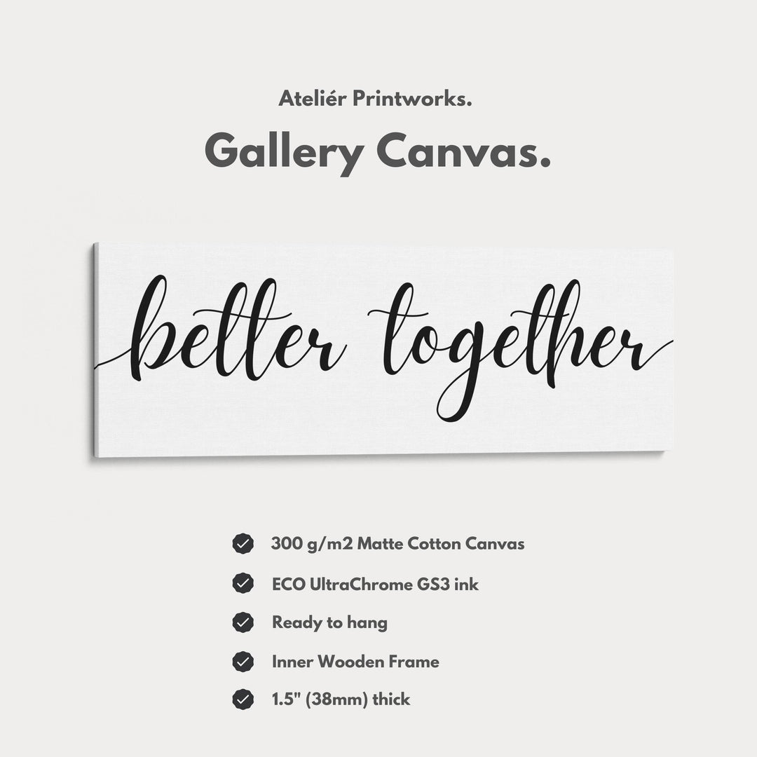 Horizontal Long Narrow Above Bed Wall Decor - Atelier Printworks