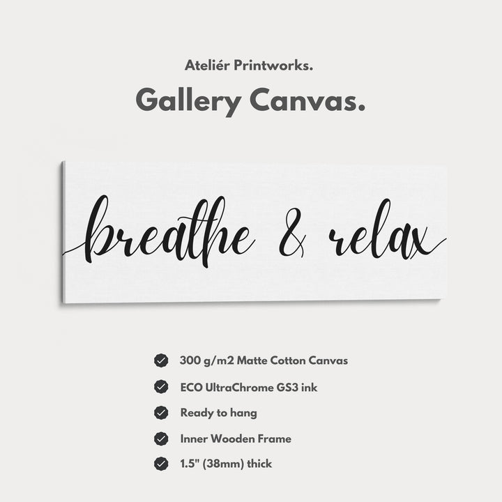 Horizontal Wide Narrow Above Bed Wall Decor Typography - Atelier Printworks