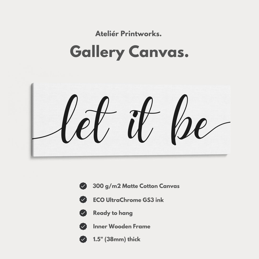 Guest Room Above Bed Wall Decor 'Let It Be' - Atelier Printworks