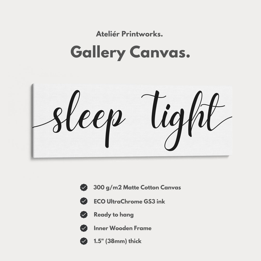 Above Bed Wall Art Long Panoramic 'Sleep Tight' - Atelier Printworks