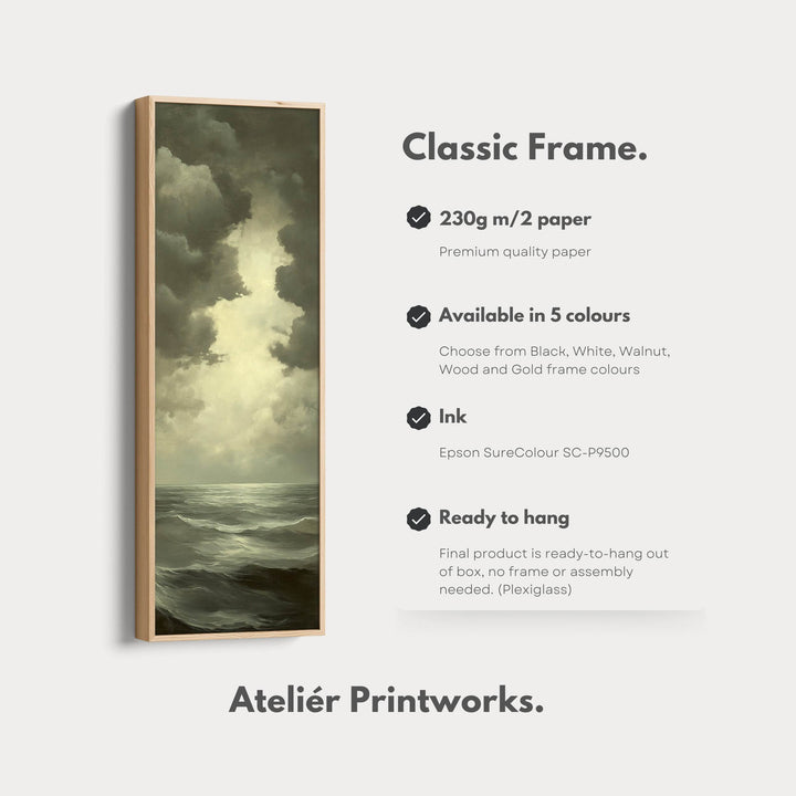 Vintage Sea Painting - Vertical Wall Art - Atelier Printworks