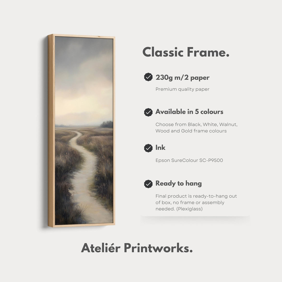 Winding Path Tall Vertical Wall Decor - Atelier Printworks