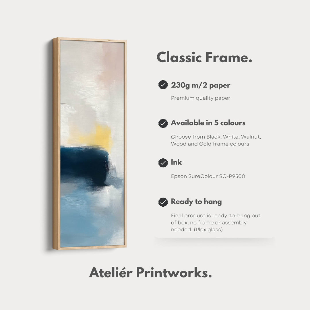 Tall Narrow Vertical Pastel Abstract Wall Art - Atelier Printworks