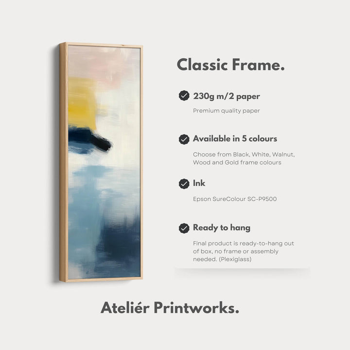 Tall Skinny Vertical Pastel Abstract Wall Art - Atelier Printworks