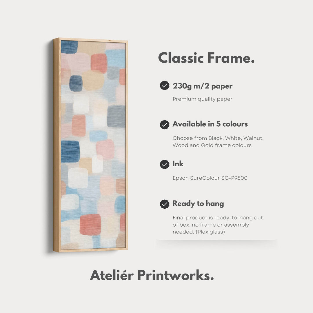 Japandi Inspired Minimalist Vertical Wall Decor - Atelier Printworks