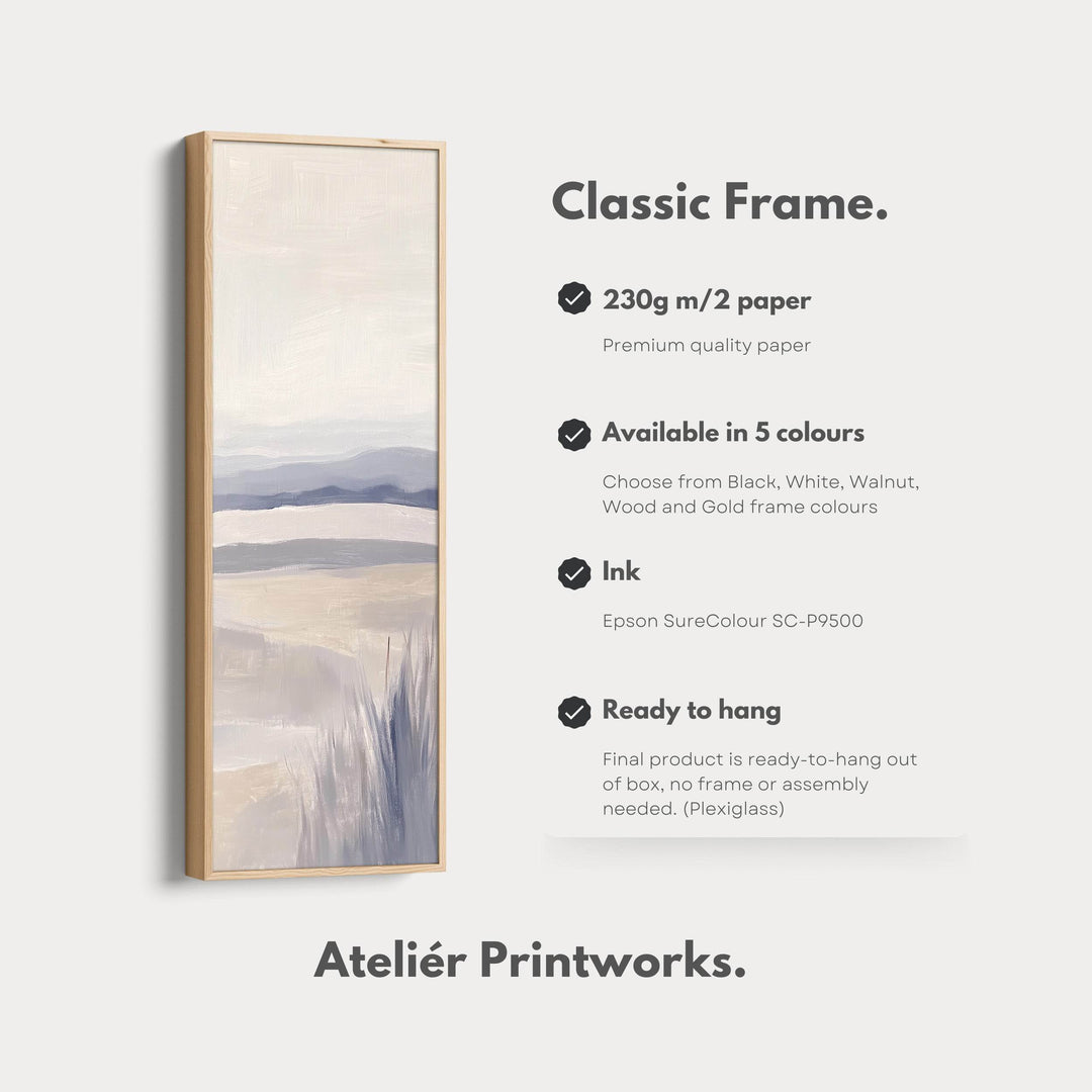 Long Tall Vertical Wall Art - Abstract Landscape Canvas - Atelier Printworks