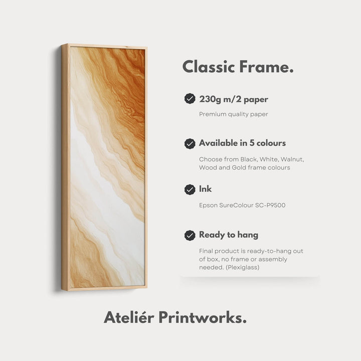 Minimalist Large Painting Vertical Long Wall Art Large Canvas Decor - Atelier Printworks