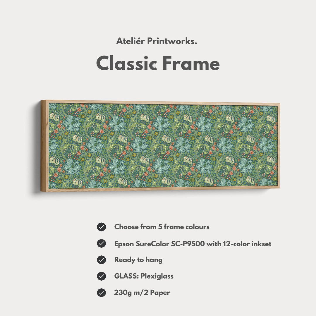 Horizontal Long Wall Decor William Morris Golden Lily - Atelier Printworks