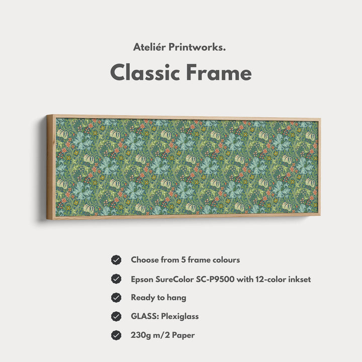 Horizontal Long Wall Decor William Morris Golden Lily - Atelier Printworks