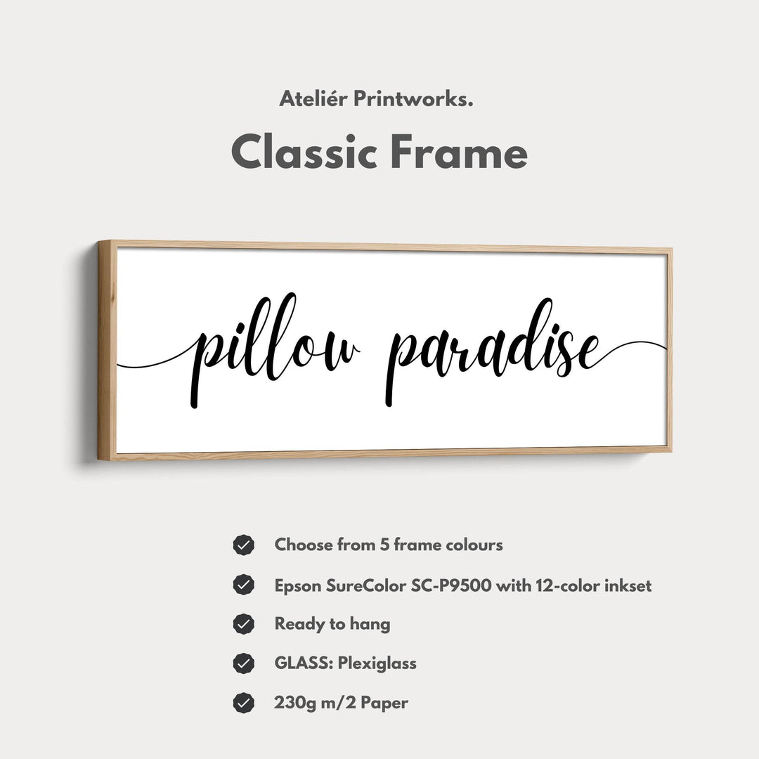 Master Bedroom Above Bed Wall Decor Typography - Atelier Printworks