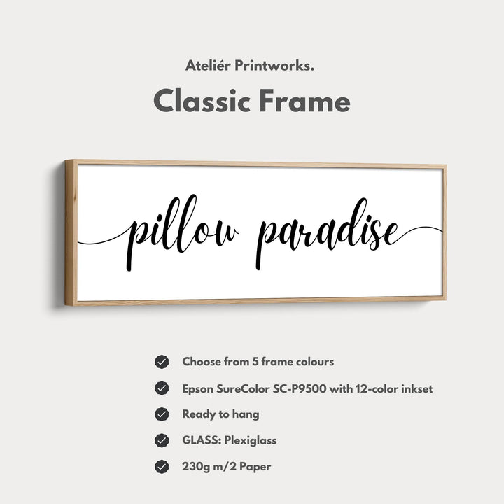 Master Bedroom Above Bed Wall Decor Typography - Atelier Printworks