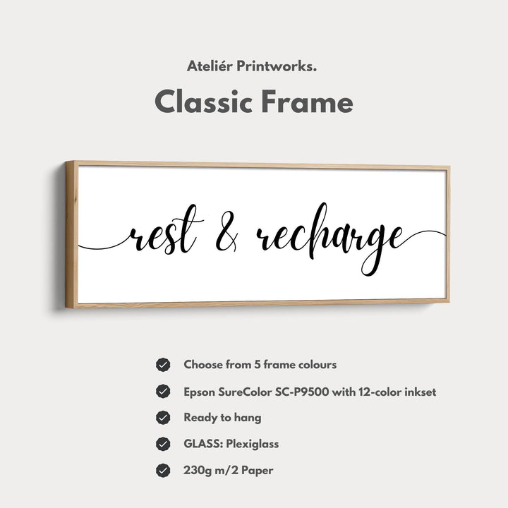 Above Bed Wall Decor For Guestroom Horizontal Art - Atelier Printworks