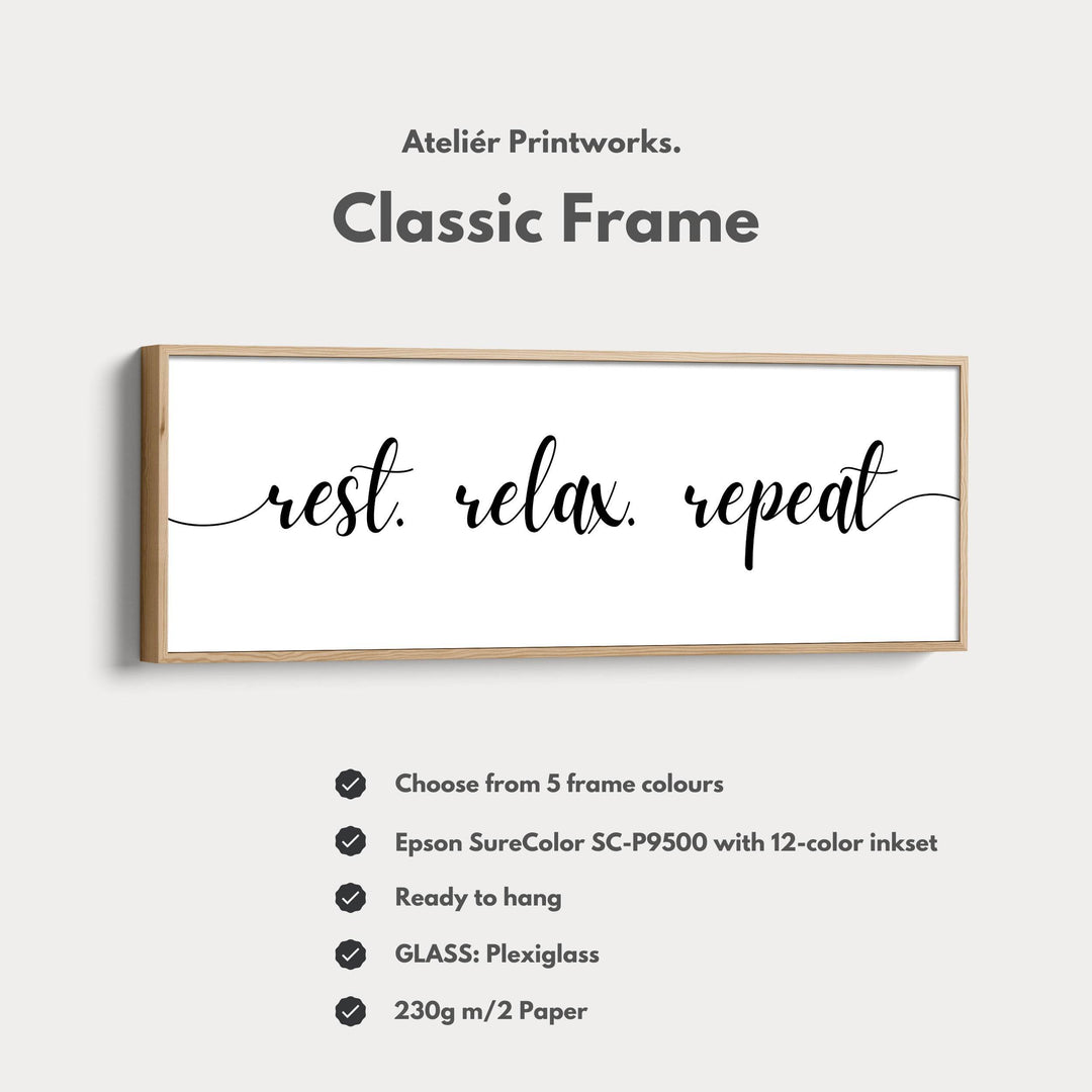 Large Above Bed Wall Decor For Guestroom Horizontal Art - Atelier Printworks