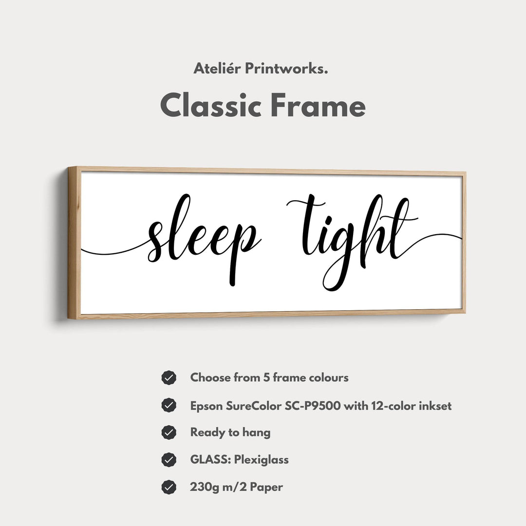 Above Bed Wall Art Long Panoramic 'Sleep Tight' - Atelier Printworks
