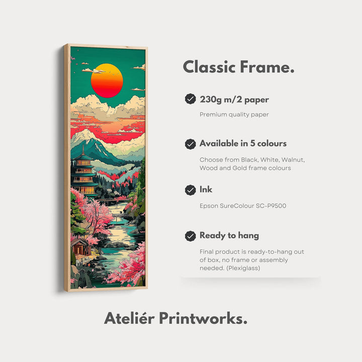 Japanese Landscape Vertical Wall Art - Atelier Printworks