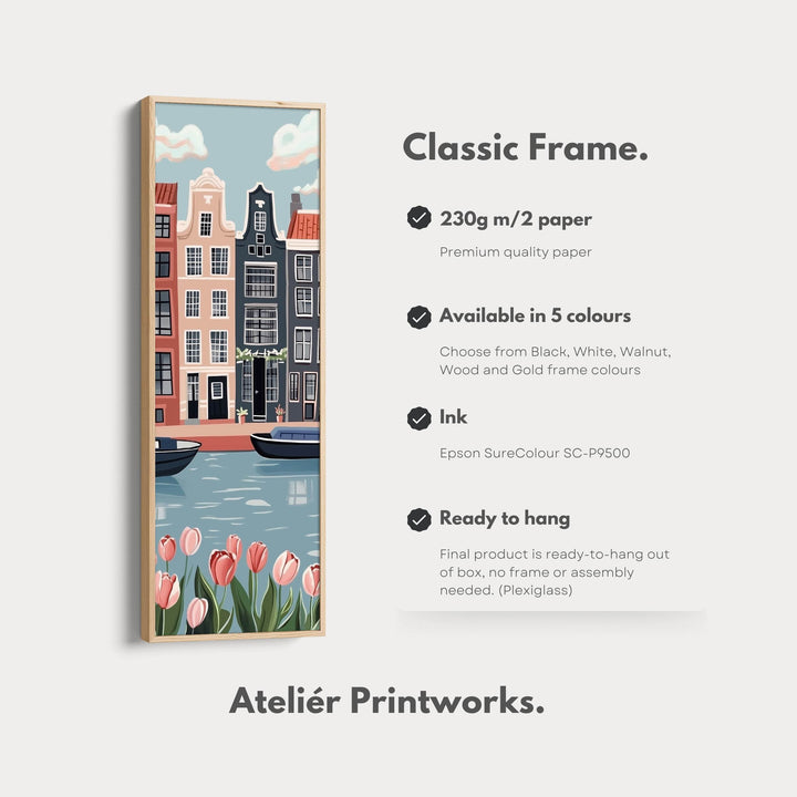Amsterdam Vertical Bedroom Wall Art - Atelier Printworks